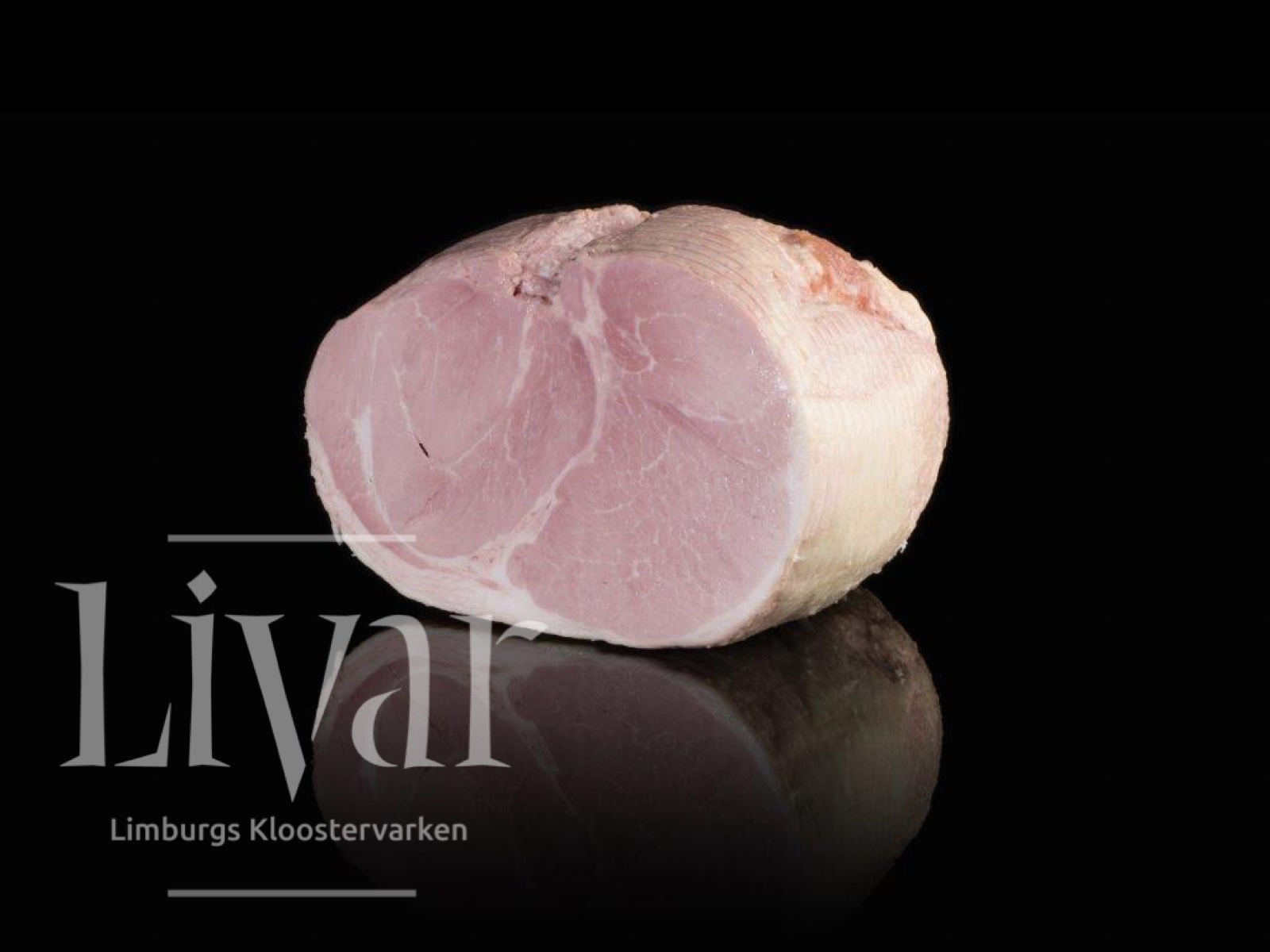Gekookte ham gesneden