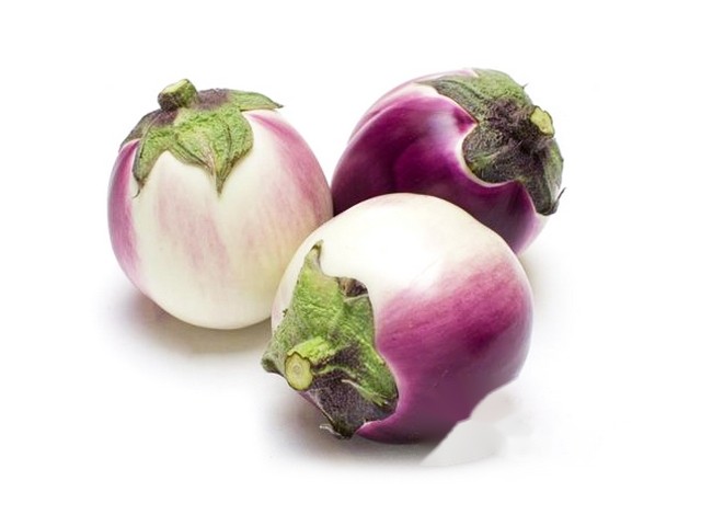 Aubergine Purpura rond