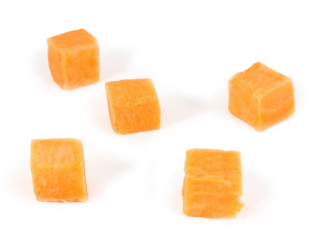 Zoete aardappel oranje brunoise 10mm zak 1kg
