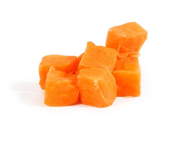 Zoete aardappel oranje brunoise 15mm zak 1kg