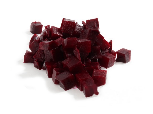 Rode bieten gekookt brunoise 10 mm zak a 1kg