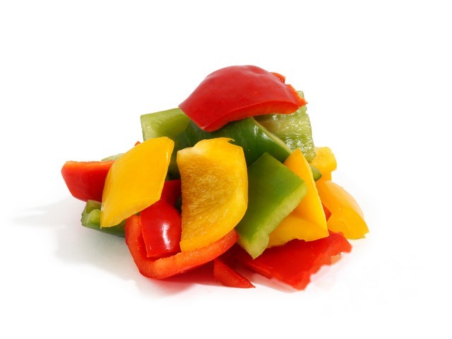 Paprika mix brunoise 30mm kist a 10kg