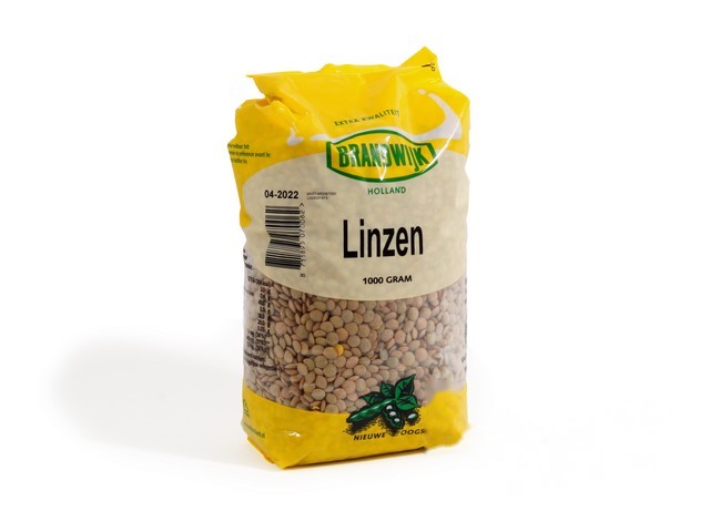 Linzen groen gedroogd zak a 1kg