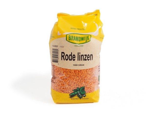 Linzen rood gedroogd zak a 1kg