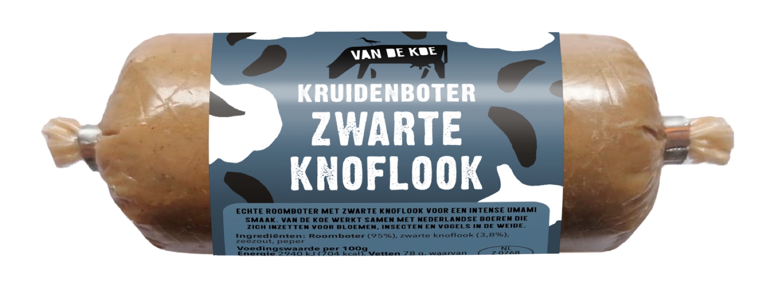 Boter rol zwarte knoflook 500g